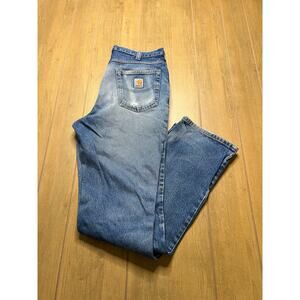 Vintage Carhartt Sz 32x34 Men’s Blue Denim Jeans Y2K Distress